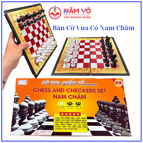 Bàn CỜ VUA AIHAO HỘP NHỰA NAM CHÂM (Có Hộp Giấy Bên Ngoài) 28 x 28 cm (60 Hộp/Thùng) No.002