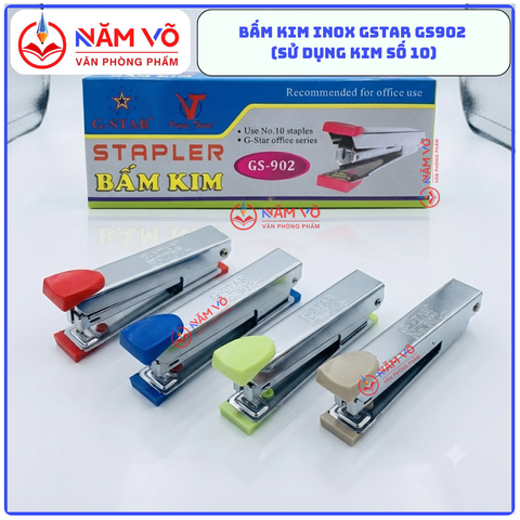 G-Star Bấm Kim Số 10 GS902 (12 Cái/ Hộp; 25 Hộp/ Thùng)