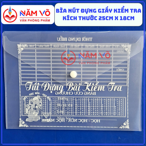 Bìa Kiểm Tra Có In A5 (20 cái = Xấp; 2000 Cái/ thùng)