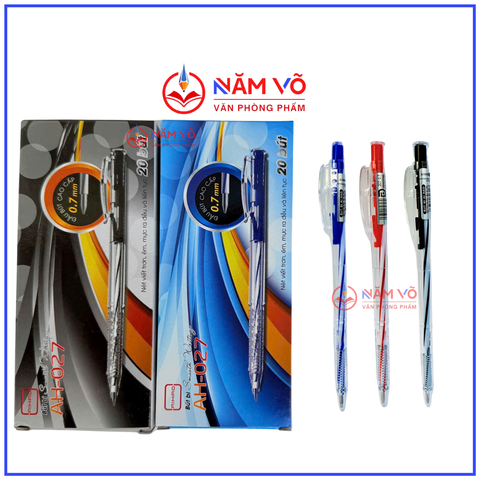 [HỘP GIẤY] Bút Bi Aihao 207 (20 Cây/ Hộp; 60 Hộp/ Thùng)