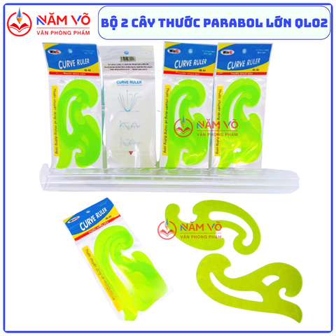 Win Q Thước dẻo ParaBol (2 Cây/Bịch) QL02 (20 Bịch/Hộp)
