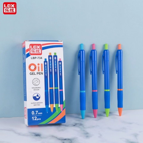 Bút bi dầu Lex LP-731; 734 (12 Cây/ Hộp; 12 Hộp/ Lốc; 144 Hộp/ Thùng)