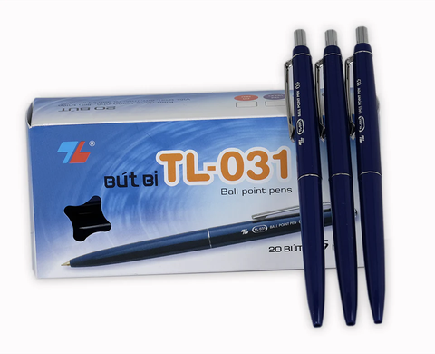 TL - Bút Bi TL031 (Xanh, Đỏ, Đen) (20 Cây/Hộp)