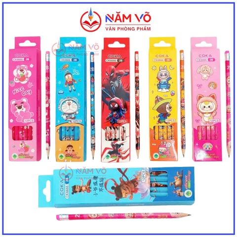 Bút Chì Gỗ 2B COKA Ck6666 (12 Hôp/ Lốc; 240 Hộp/ Thùng)