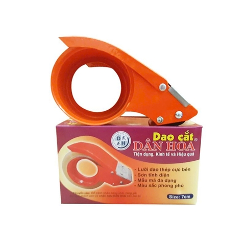 DH - Dao Cắt Băng Keo Cầm Tay Dân Hoa Bằng SẮT 7F (Phân) (100 Cái/ Thùng)