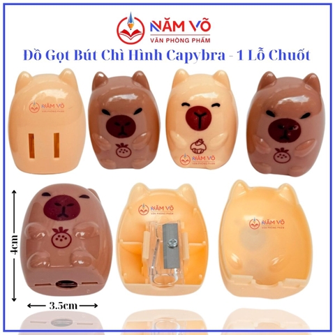 . Đồ Gọt Bút Chì Mẫu CapyBara No. 163 (48 Cái/ Lon; 48 Lon/ Thùng)