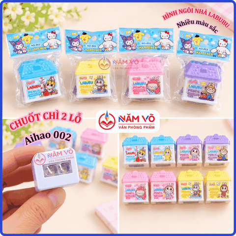 Chuốt Chì 2 Lỗ Ngôi Nhà 002 (48 Cái/ Hộp; 24 Hộp/ Thùng)