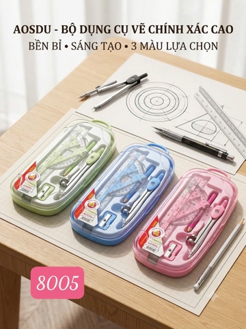 Compa Bộ Lớn Bút Chì Gỗ 8005 (12 Cái/ Hộp; 12 Hộp/ Thùng)