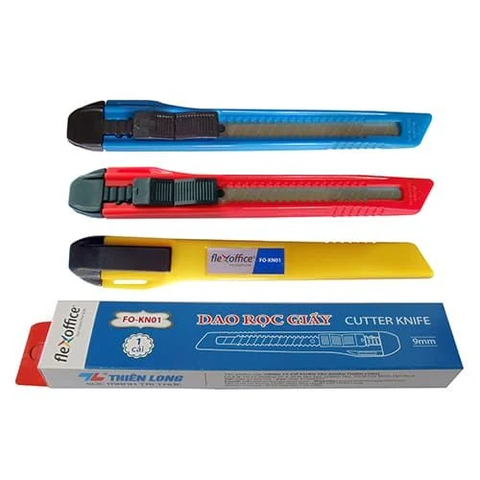 TL - Dao rọc giấy loại nhỏ 9mm dạng hộp FO-KN01 (24 cái/Hộp lớn)