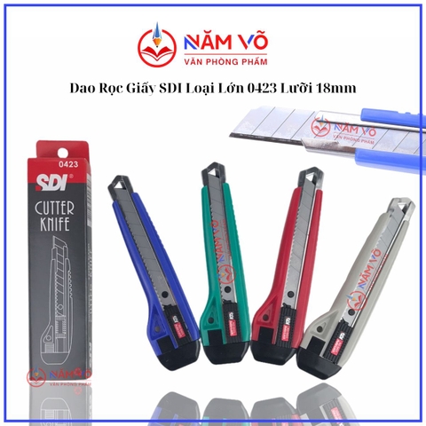 Dao Rọc Giấy SDI Lớn 0423 (12 Cây/ Hộp; 20 Hộp/ Thùng)