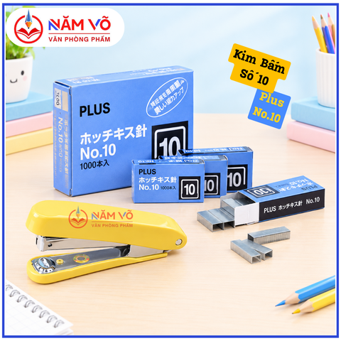 Plus - Kim Bấm Số 10 NO.10 (20 Hộp/ Lốc)