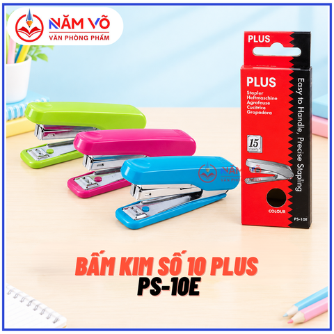 Plus - Bấm Kim Số 10 (10 Cái/ Lốc; 100 Cái/ Thùng)