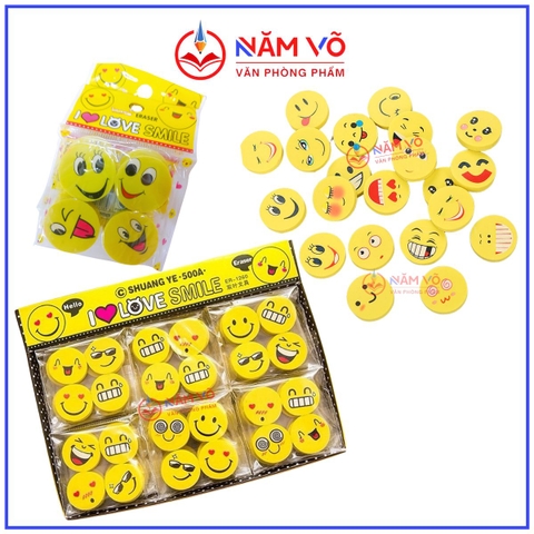 Gôm Mặt Cười TB 16071 (4 Cục/Bịch; 30 Bịch/Lốc; 30 Lốc/Thùng)