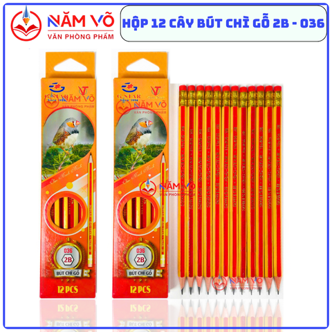 G-Star Bút Chì Gỗ 2B - 036 (12 Cây/ Hộp; 12 Hộp/ Lốc; 20 Lốc/ Thùng)