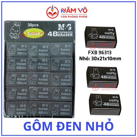 Gôm Đen Thỏ NHỎ MG - FXP96313 (30 Cục/Lốc; 30 Lốc/Thùng)