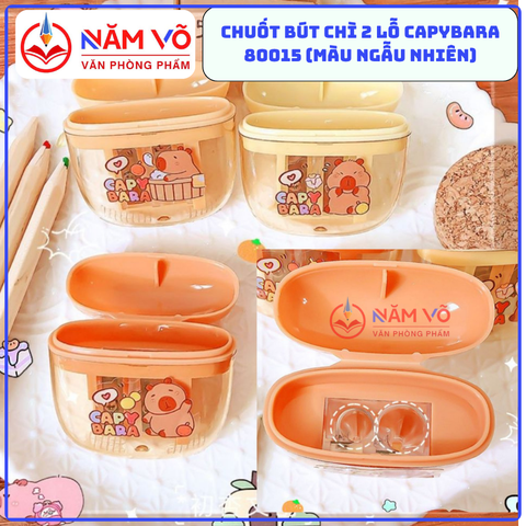 Gọt Hộp 2 Lỗ CapyBara 80015 (48 Cái/Hộp, 30 Hộp/Thùng)