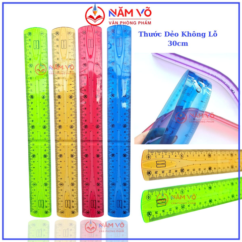 Thước Dẻo Không Lỗ 30Cm 6630 (24 Cây/ Hộp; 36 Hộp/ Thùng)