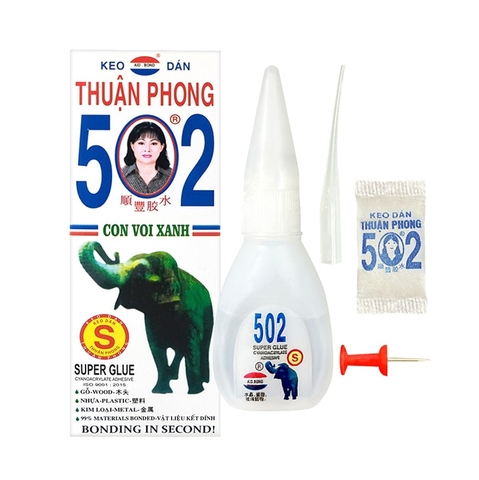 Keo 502 Con Voi Xanh Trung (S) (50 Chai/Lốc)
