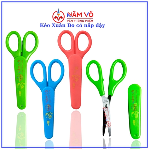 Kéo Xuân Bo CÓ NẮP Loại 1 (24 Cây/Hộp; 30 Hộp/Thùng)