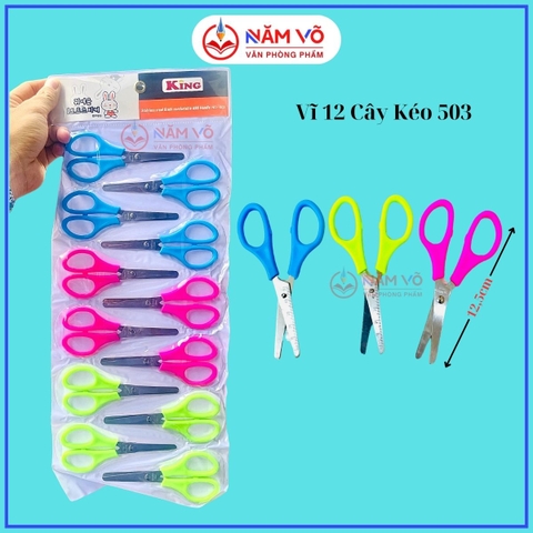 Kéo Vĩ King 503 (12 Cây/ Vĩ; 100 Vĩ/Thùng)