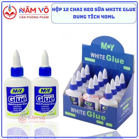 Keo Sữa Dán giấy 40ml 901 (12 Chai/Hộp, 36 Hộp/Thùng)