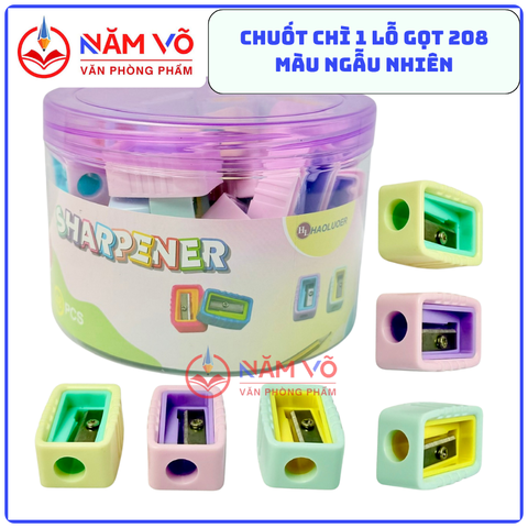 Lon Chuốt Bút Chì Màu Sắc Dễ Thương 208 (48 Cái/Lon, 100 Lon/1 Thùng)
