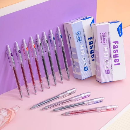 TL - Bút Fasgel GEL068 (Xanh, Tím) (20 Cây/Hộp)