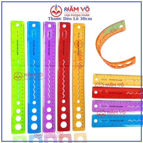 Thước Dẻo LỖ Aihao 300 (24 Cây/Hộp; 50 Hộp/Thùng) - 30 CM