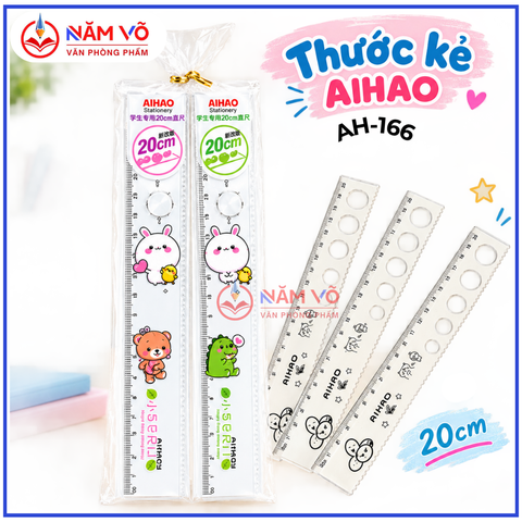 Thước Kẻ Aihao AH166 (100 Cây/Lon; 24 Lon/ Thùng)