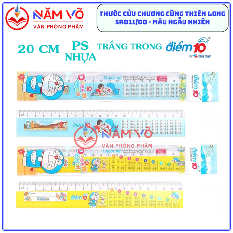 TL - Thước Bảng Cửu Chương Doremon SR011/DO (10 Cây/ Bó; 200 Cây/ Thùng)