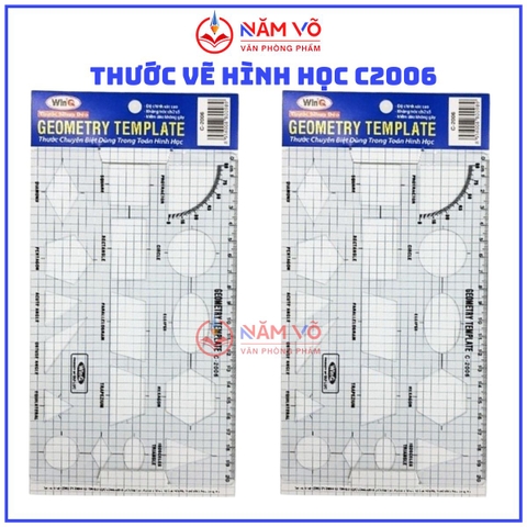 Win Q Thước Vẽ Hình Học C2006 (10 Cây/ Hộp; 5 Hộp/ Lốc)