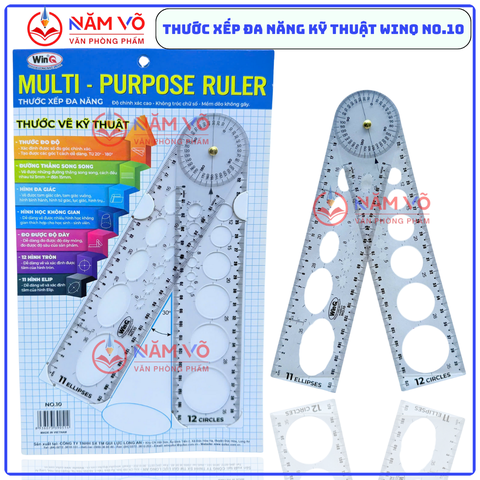 Win Q Thước Xếp Đa Năng No10 (10 Cây/ Hộp; 5 Hộp/ Lốc)