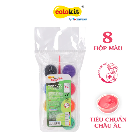 TL - Màu nước Colokit WACO-C06 (8 màu/Vĩ)