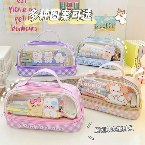 Túi đựng Bút Lớn 2 Tầng