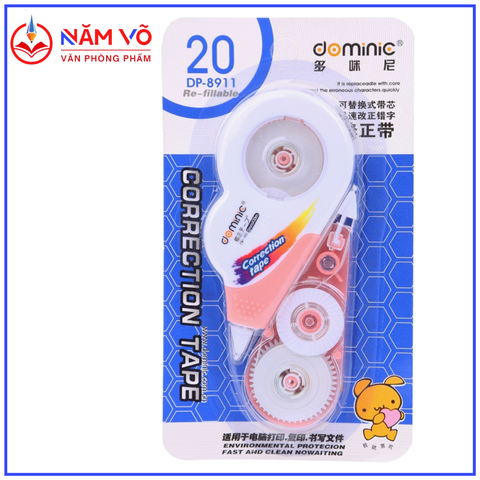 Xóa Kéo Vĩ 1 Cây Dominic DP911 (24 Vĩ/ Hộp) (576 Vĩ/Thùng)