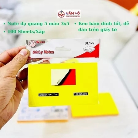 Giấy Note Đủ Màu Xing Li 3x5 (12 Xấp/Hộp; 30 Hộp/Thùng)