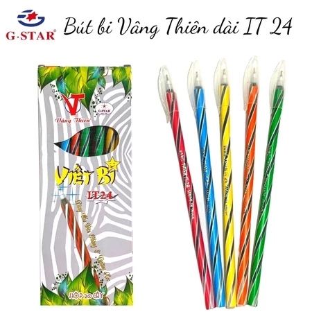 G-Star Bút Bi Ấn Độ (Bút Nến) (Xanh, Đen) IT 24 (20 Cây/Hộp; 100 Hộp/Thùng)