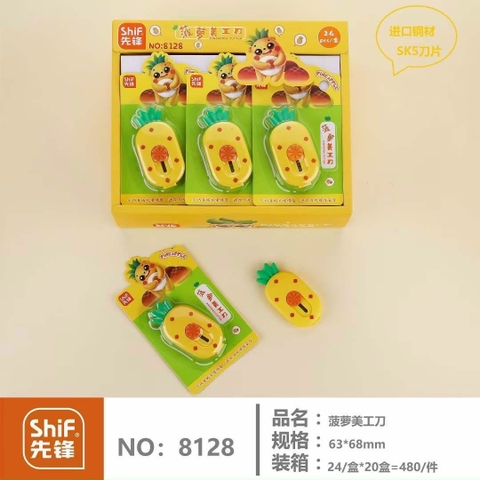 [HỘP] Dao Rọc Giấy Trái Thơm Dạng Hộp 8128 (24 Cái/Hộp)