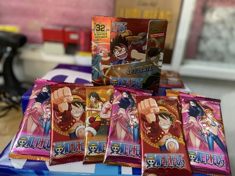 Bài One Piece Set Sail hộp vuông đỏ (32 bịch/Hộp)