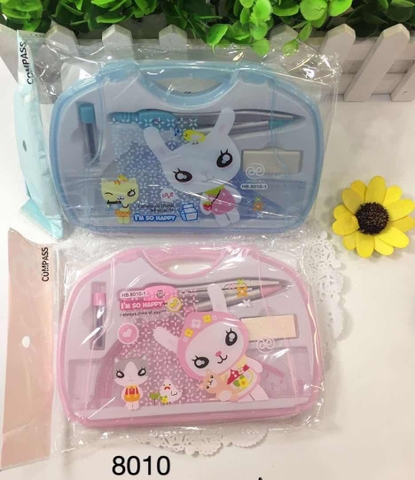 Compa Bộ (Thước, Gôm, Compa, Ống chì) 8010 (12 Cái/ Hộp; 144 Cái/Thùng)