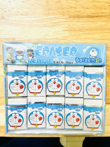 . Gôm Eraser Doreamon TRẮNG 6136 (30 Cục/Lốc; 20 Lốc/Thùng)