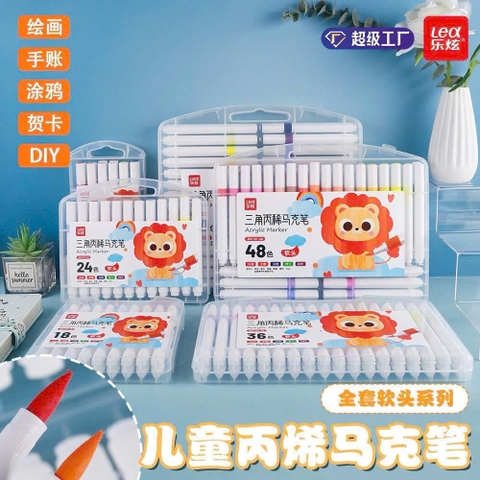 . Màu Acrylic Lex 107 (Ngòi Nhọn, Thân Tam Giác)