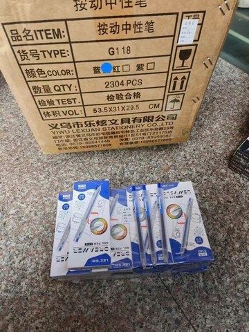 Bút GEL Bấm LEX 118 ngòi 0,5mm (12 Cây/ Hộp; 12 Hộp/ Lốc; 192 Hộp/ Thùng)