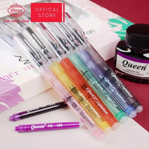 Queen - Bút Máy Ngòi Trơn FP17-7 (12 Cây/Hộp)