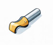 Mũi Phay Cạnh Cong