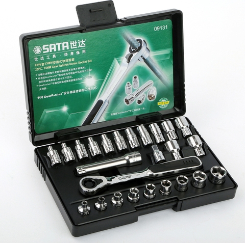 20mm Bộ Tuýp Cần Siết Tự Động 30 Chi Tiết Thép Cr-V SATA 09132