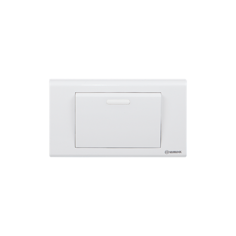 Công Tắc Đơn 1 Chiều Phím Lớn 10A Sino S181D1 (S181D1/DL)