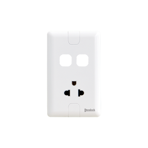 Ổ Cắm Đơn 3 Chấu 16A 2 Lỗ Pavalock PV9/UEXX/V