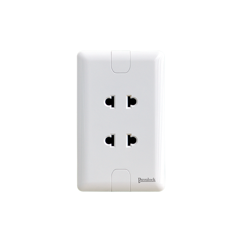 Ổ Cắm Đôi 2 Chấu 16A Pavalock PV9/U2/V