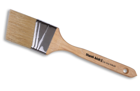 2"(5cm) Cọ Sơn Đầu Xéo Lông Trắng Thanh Bình 1XT20, 12 Cây / Lố